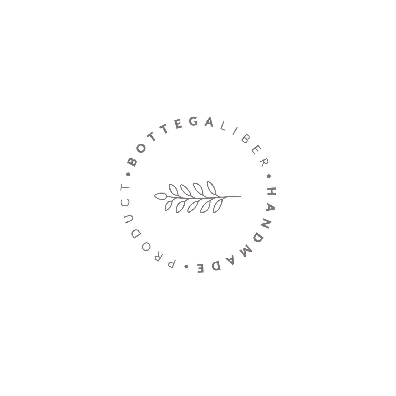 Minimalist logo designs featuring botanical leaf elements in a circular arrangement.
