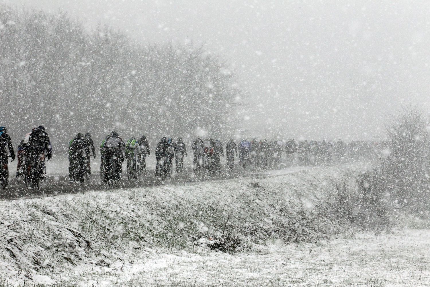 Sport - Cycling - Giro d'Italia - Tour de France - storm - snow