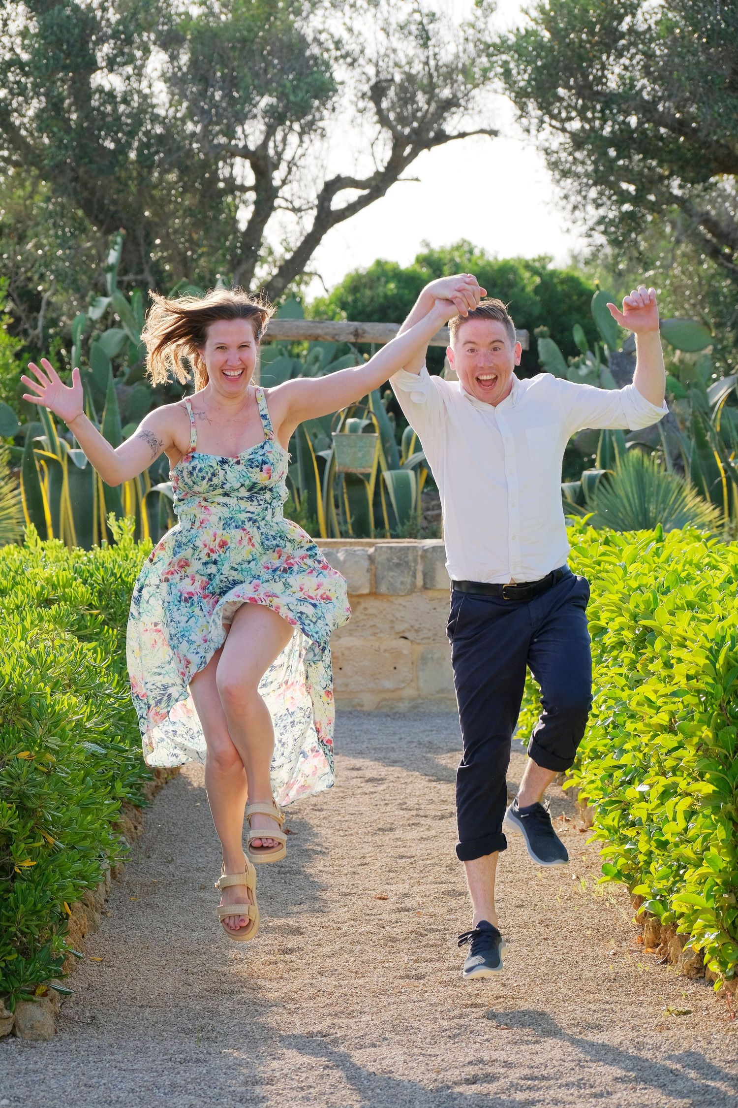 “Couple photography in Puglia capturing playful, loving, and natural moments together outdoors.”