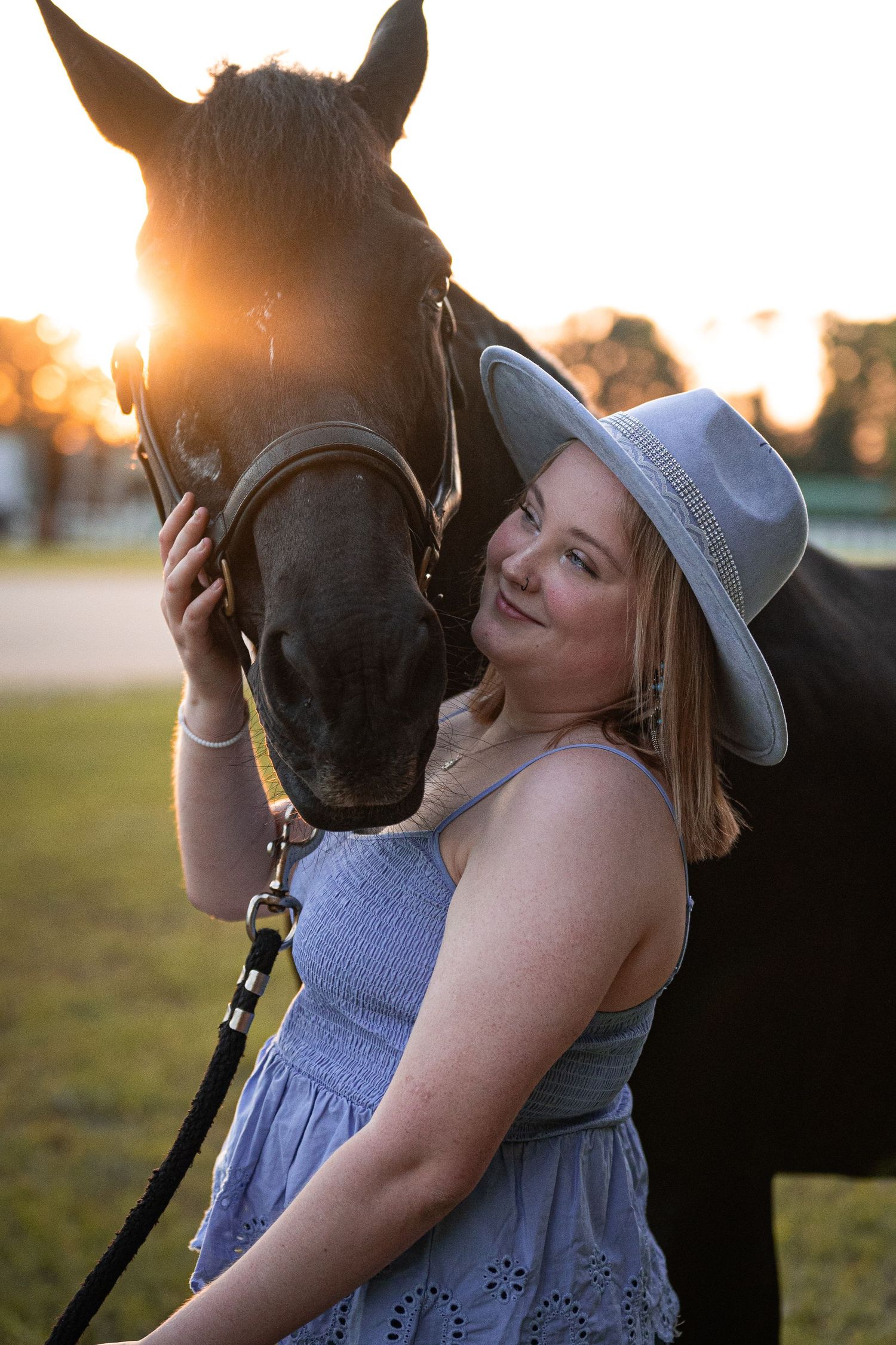 Equine senior portrait session - horse - girl - highschool