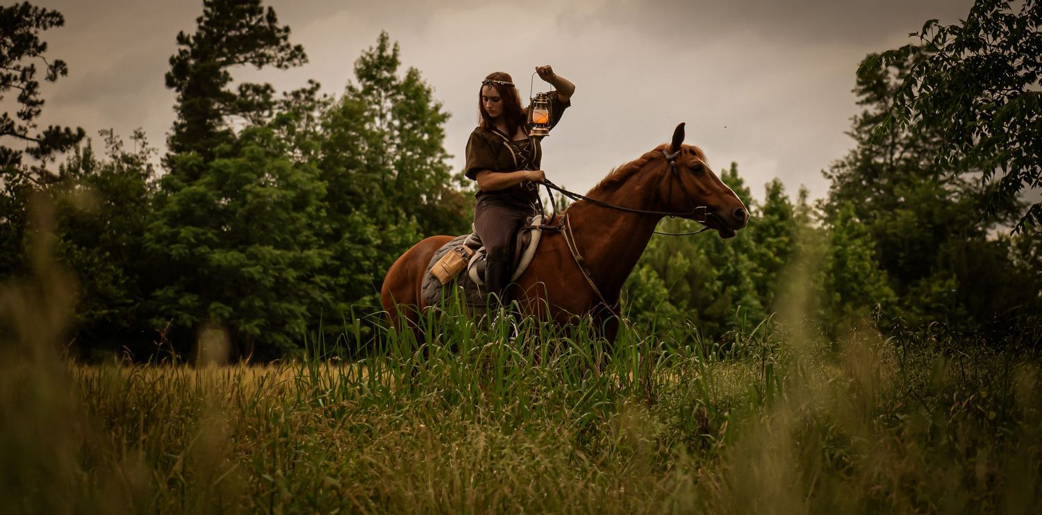 Spring time cosplay. Horse Girl. D&D cosplay