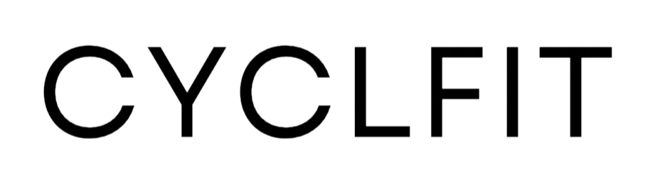 Cyclfit logo displayed in bold black uppercase letters on a white background.