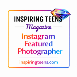 Professional social media and website branding icons for Inspiring Teens magazine displayed in a colorful row.