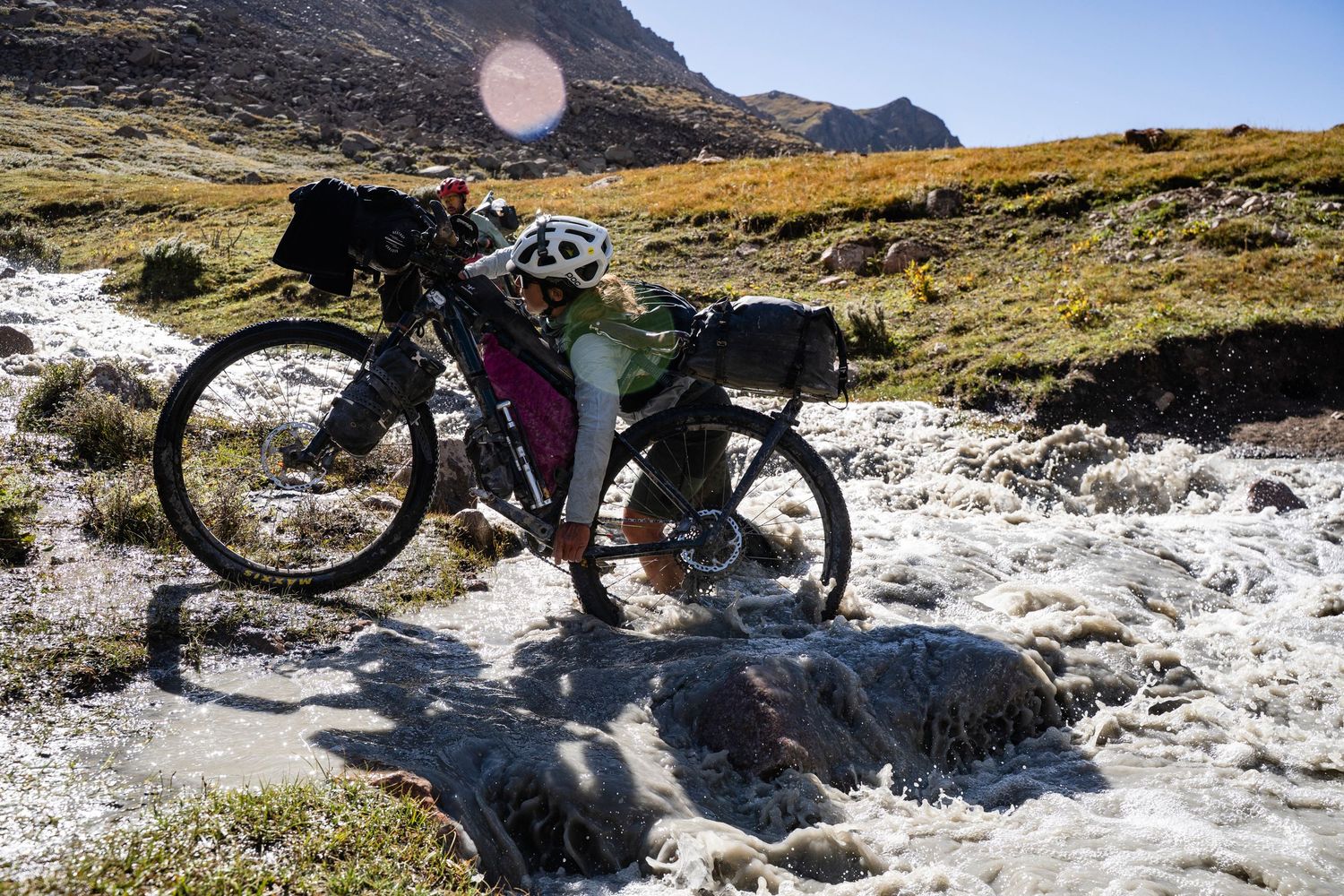 photo lors d'un bivouac de bikepacker