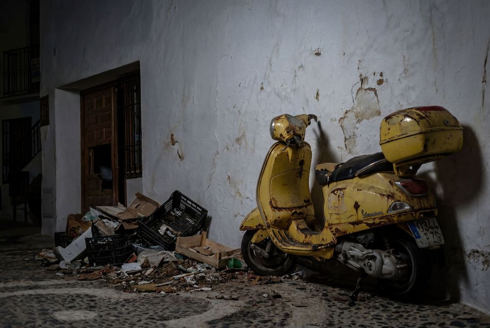 Yellow Vespa – Michael Gane