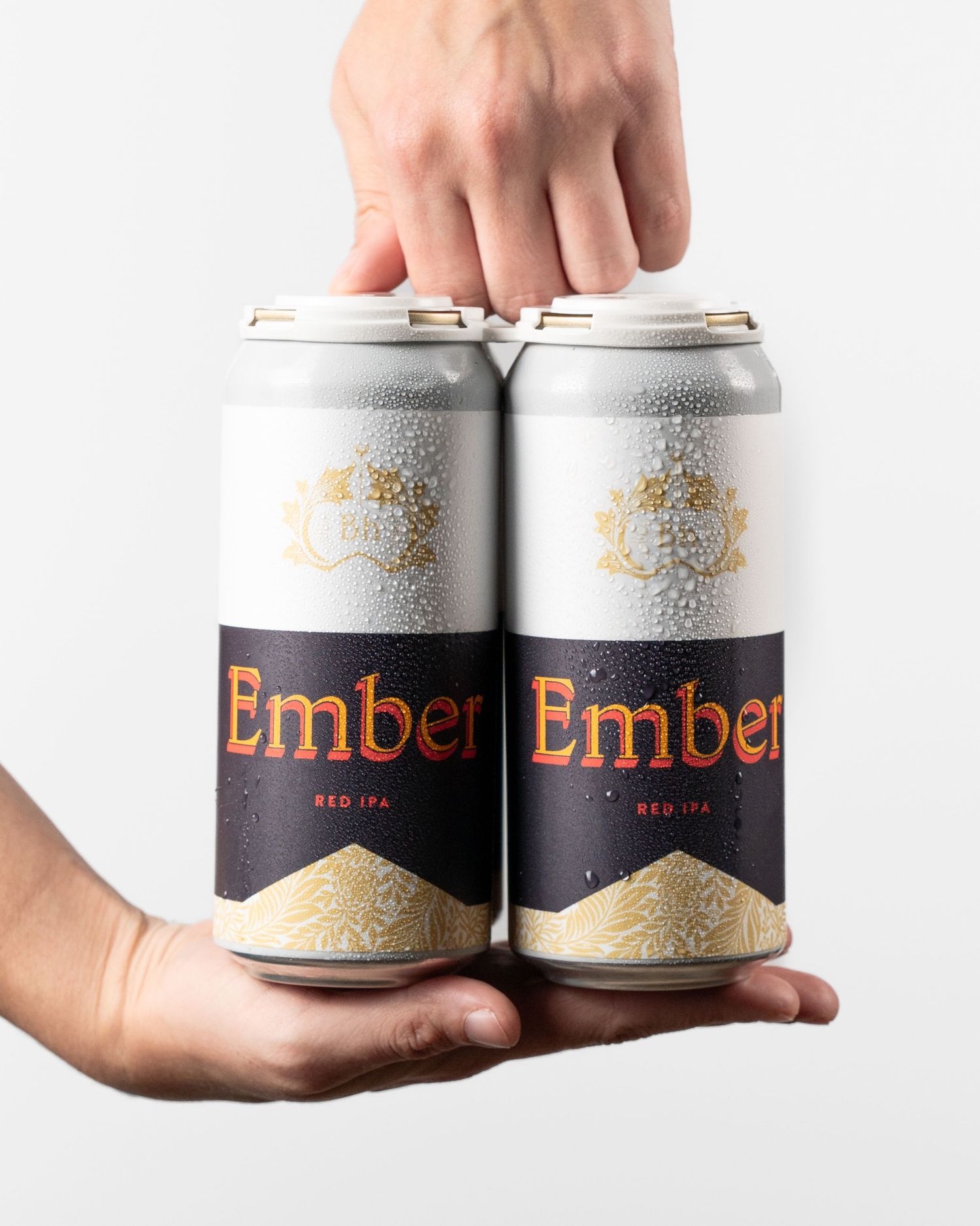 Modern beer product photography in Raleigh NC studio