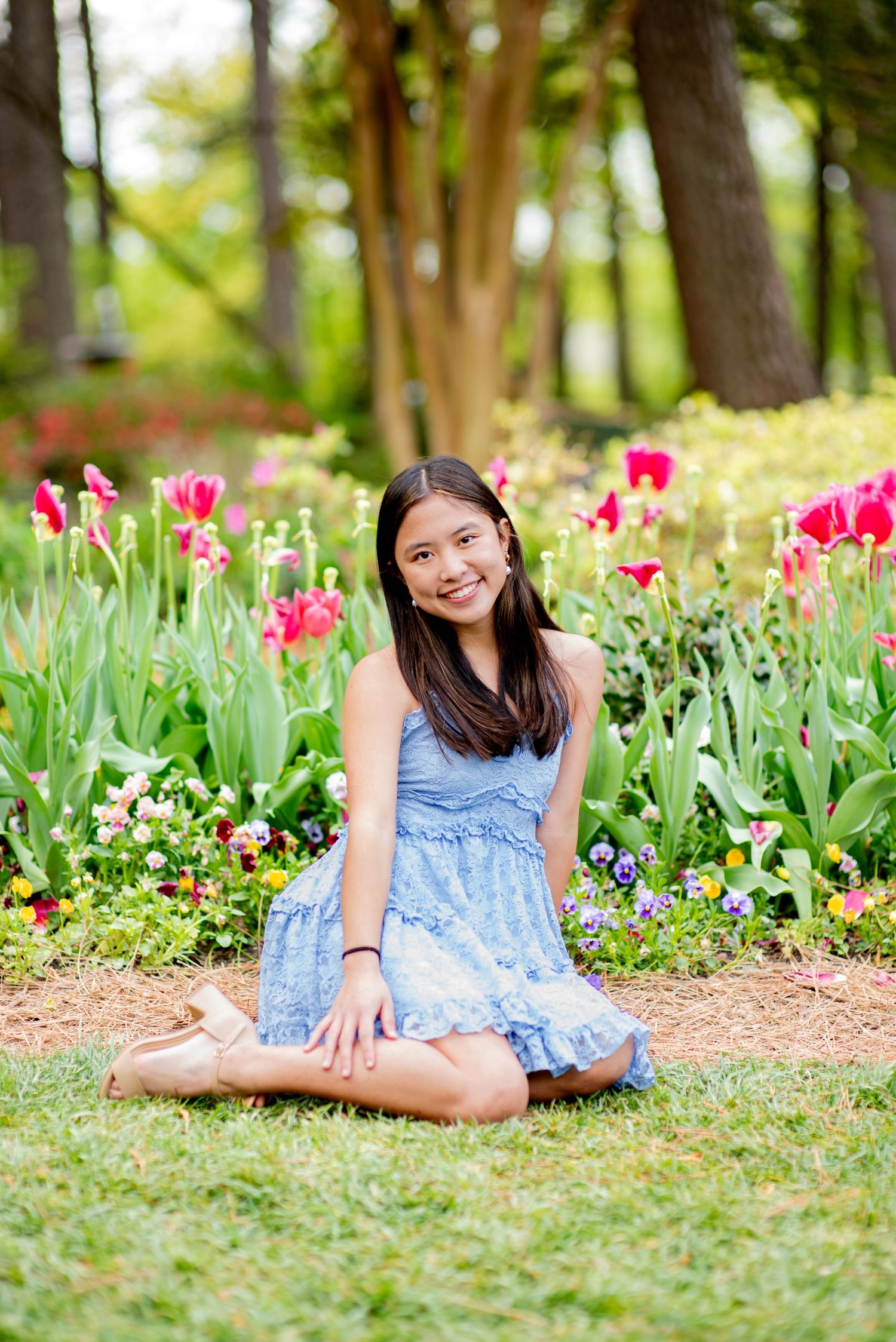 High school Graduation photos in Raleigh NC at golden hour