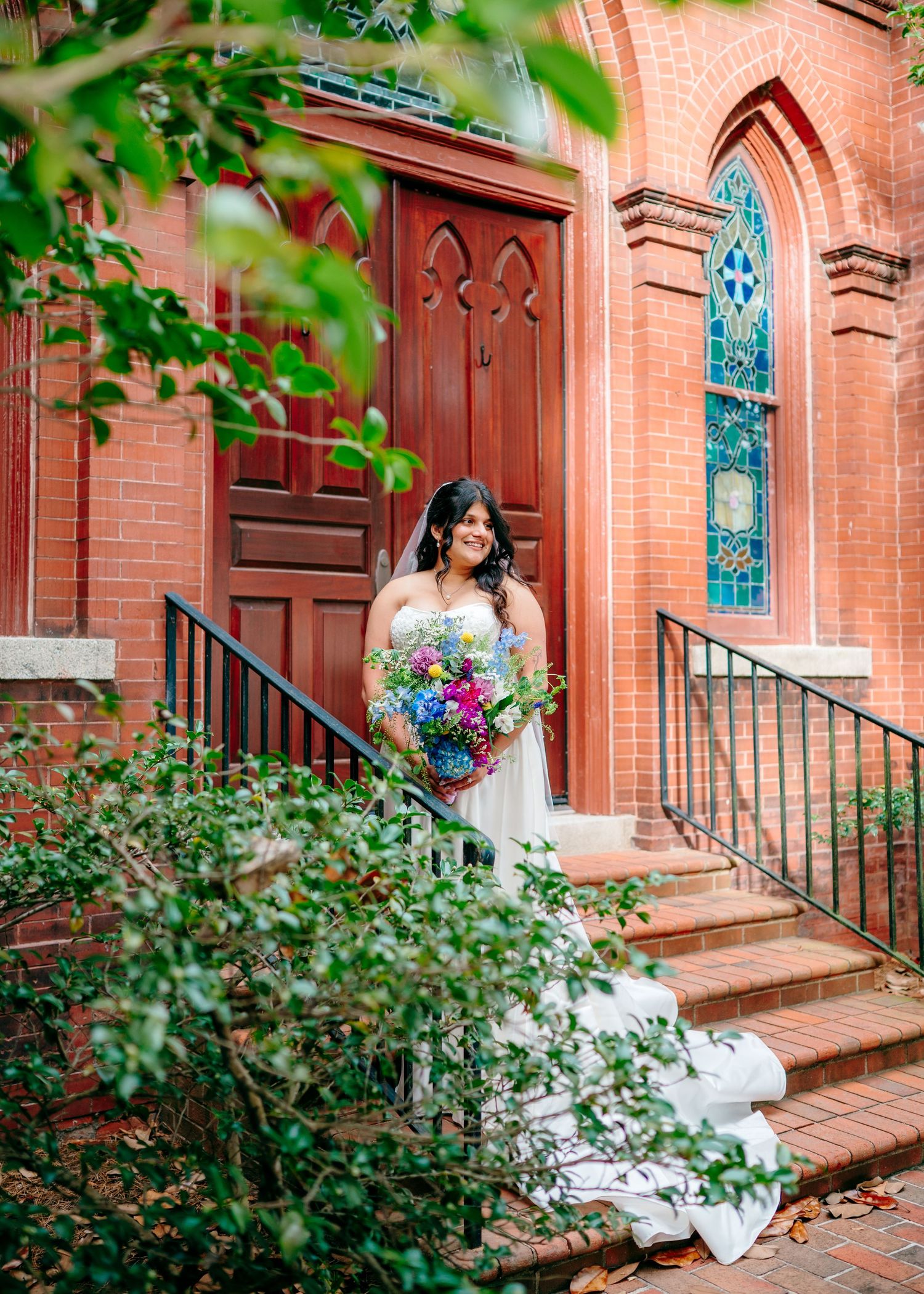 Wedding portrait session at an NC venue