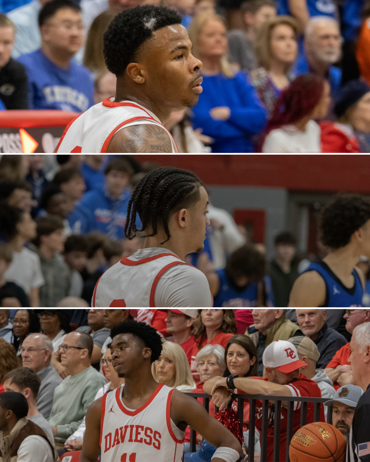 Image grid from a DCHS Basketball game.