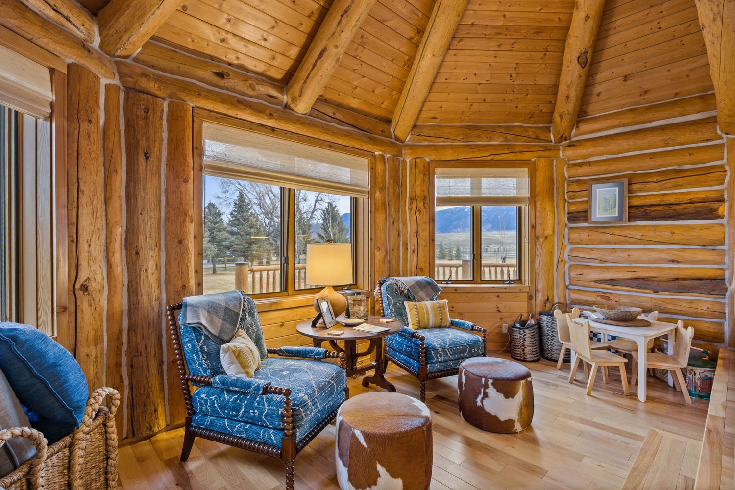 Reading and Sitting Nook in Luxury Ennis Montana Home
