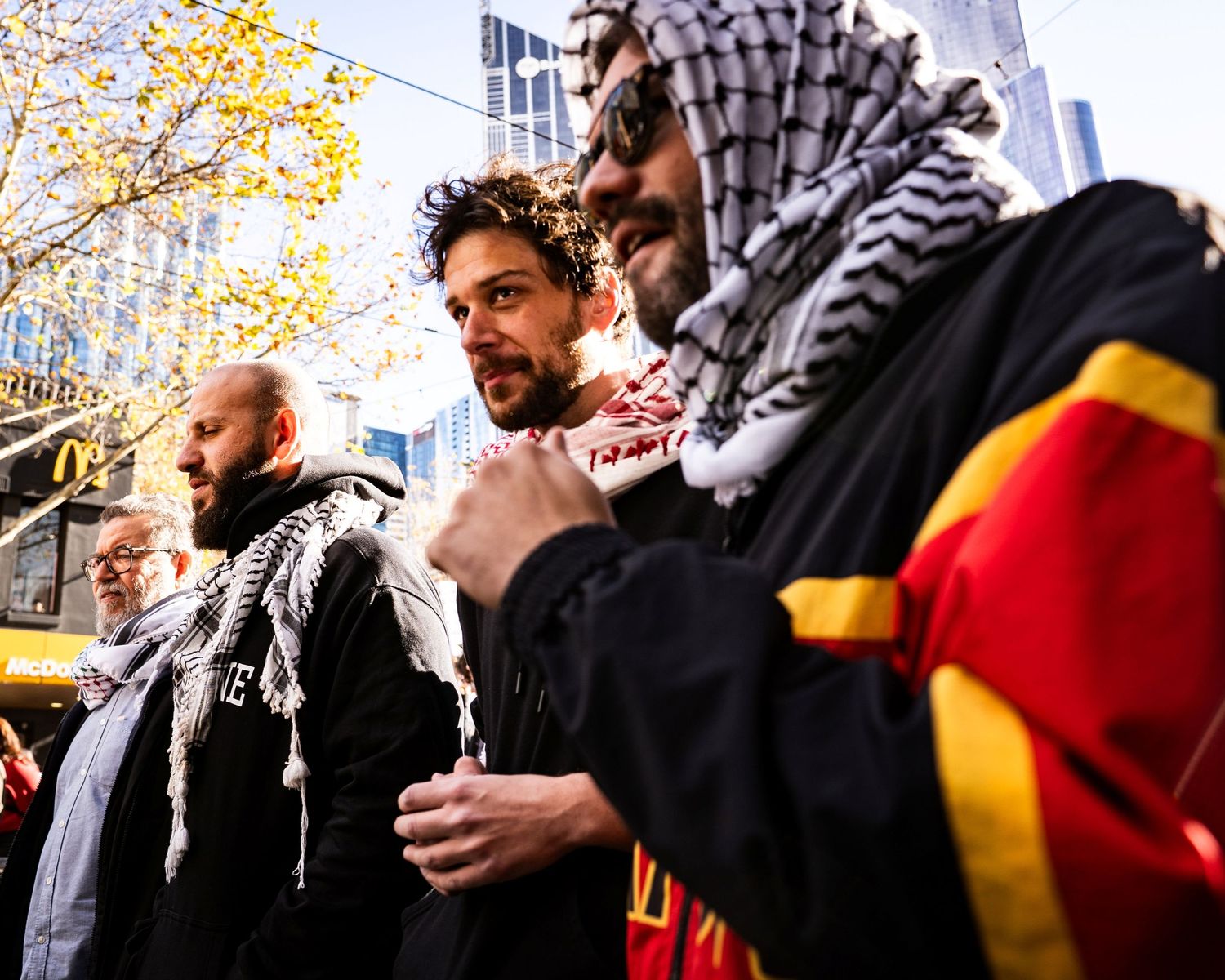 Australians at a Pro-Palestine rally in Melbourne. Always was, always will be.
