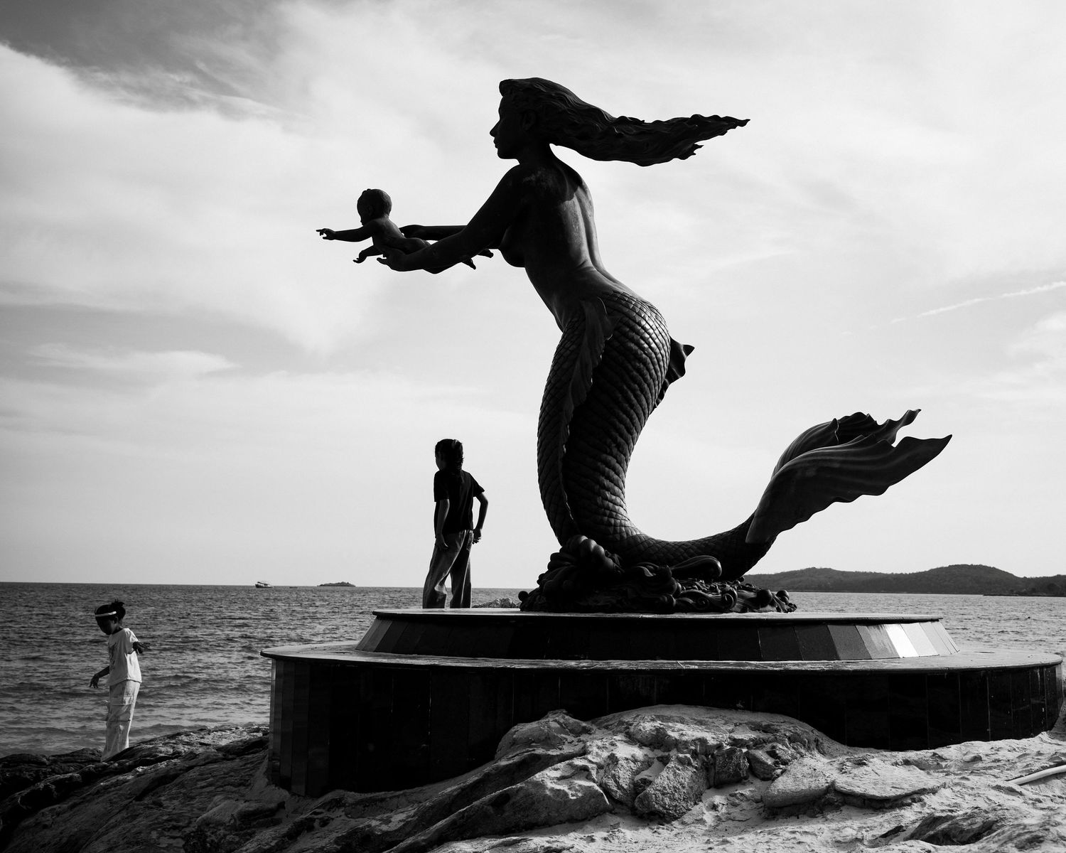 A street style composition made at Ko Samet, Rayong Province, Thailand depicting the mermaid from the famous Thai poem, PHRA APHAI MANI.