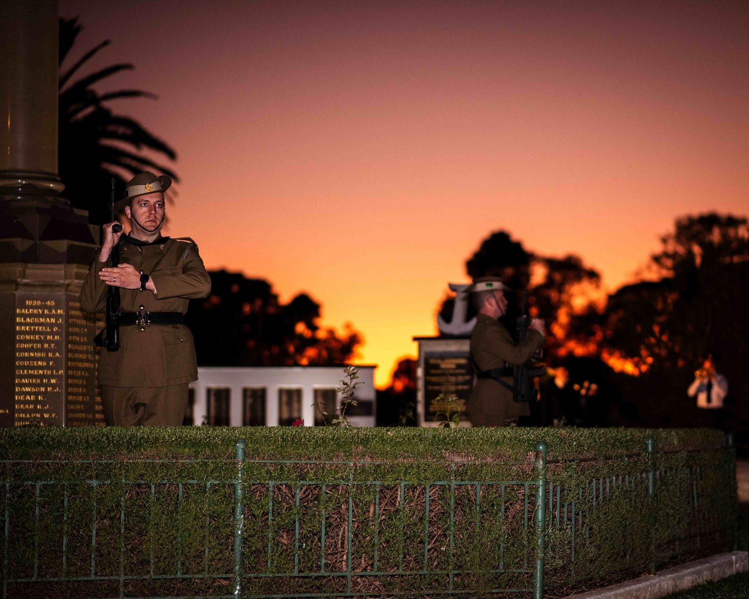 ANZAC DAY dawn service in Cootamundra, NSW, Australia.