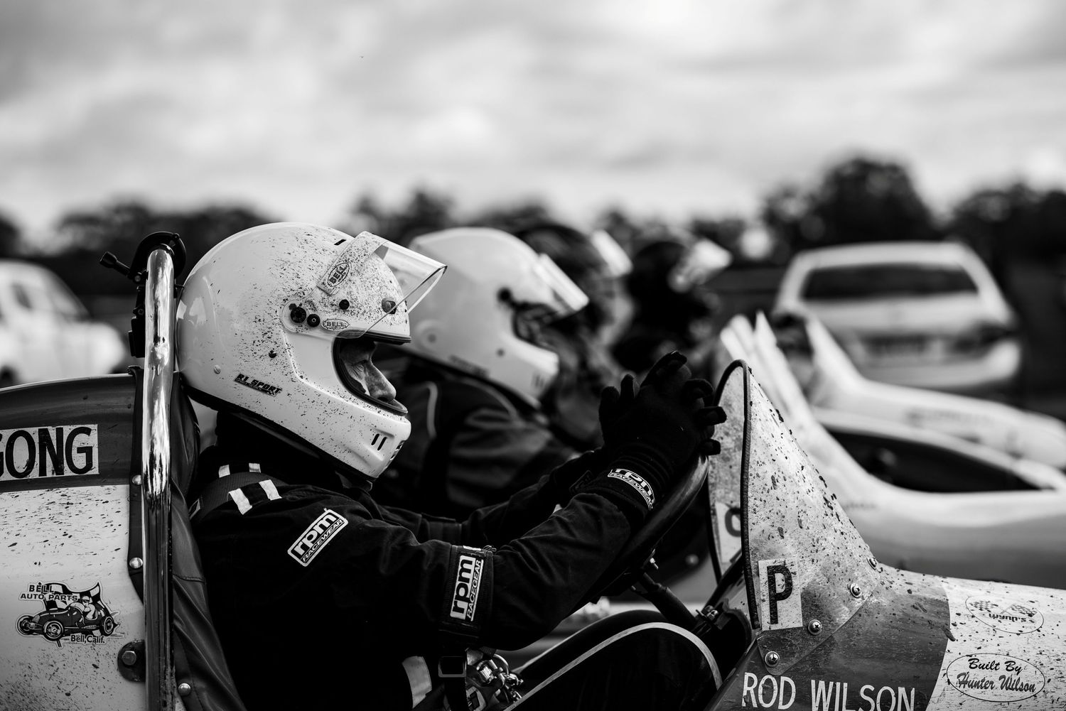 Race car drivers at Illabo Motorsports Park.