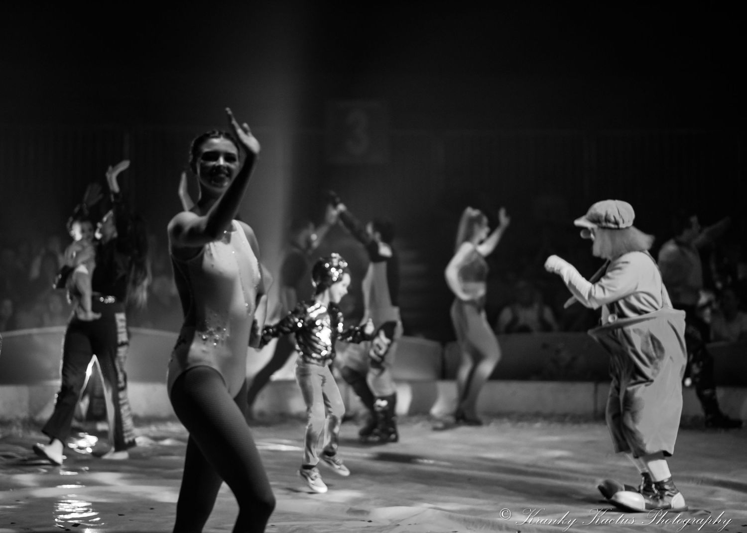 Hudson's Circus curtain call at their performance in Cootamundra.