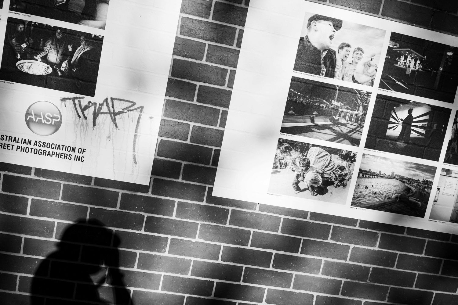 The Australian Association Of Street Photographer's exhibit at the 2025 Ballarat International Foto Biennale, Ballarat, Australia.
