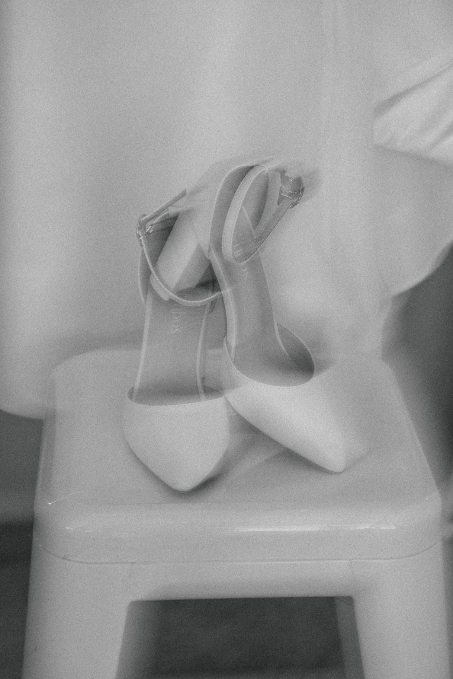 Bridal high-heels arranged in a photo taken by Jordie Captures