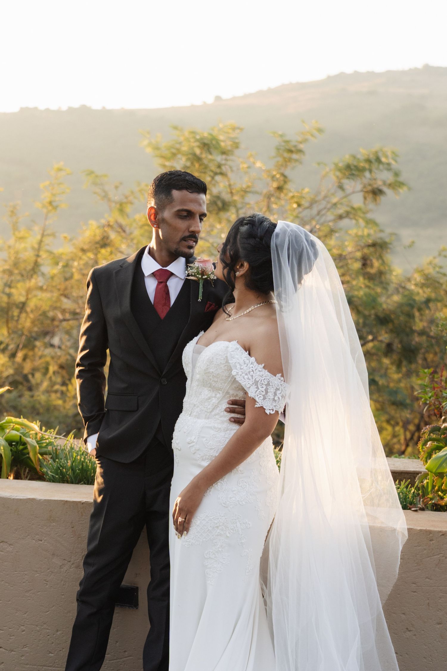 A couple on their wedding day, photo taken by Jordie Captures