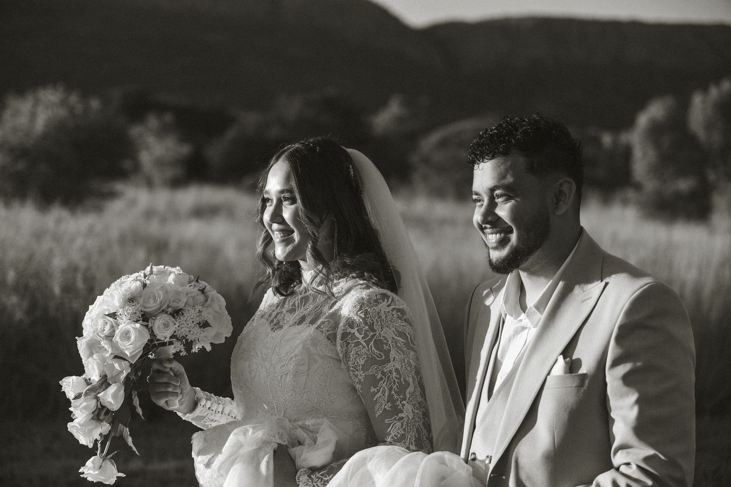 A couple on their wedding day, photo taken by Jordie Captures