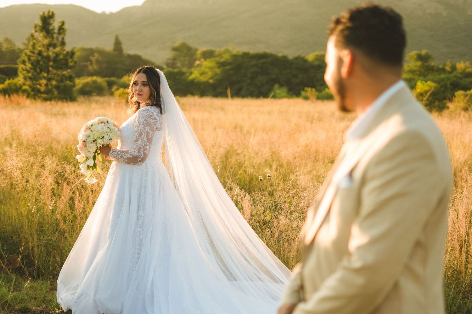 A couple on their wedding day, photo taken by Jordie Captures
