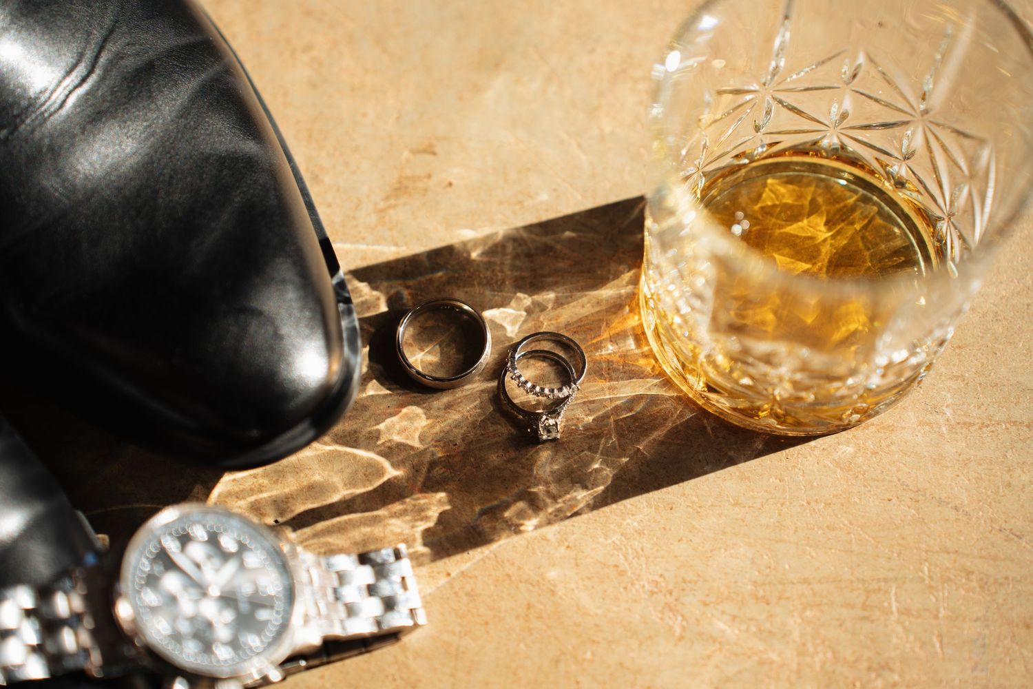 Bridal items arranged in a photo taken by Jordie Captures