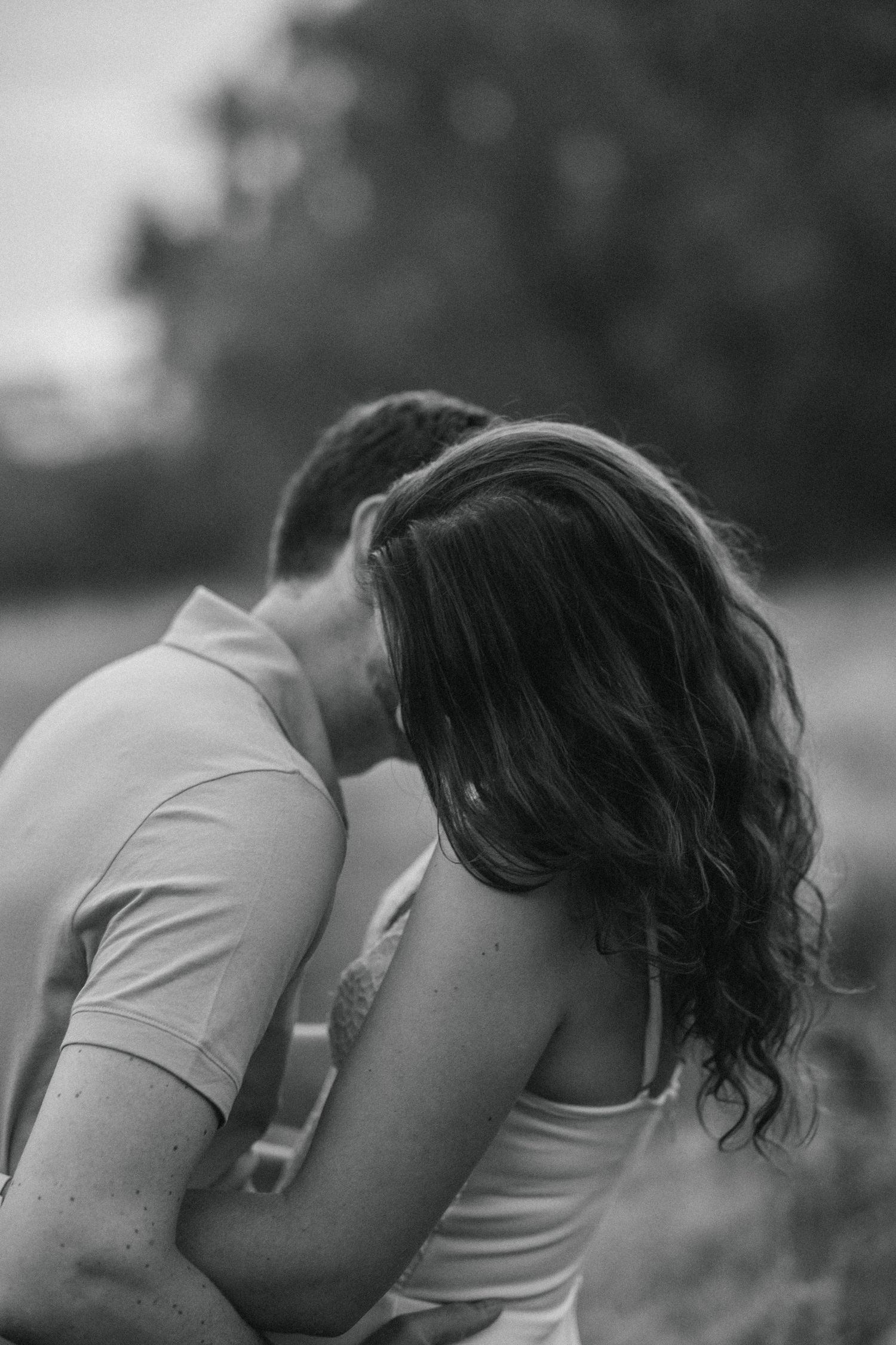 A couple on their engagement shoot, photo taken by Jordie Captures