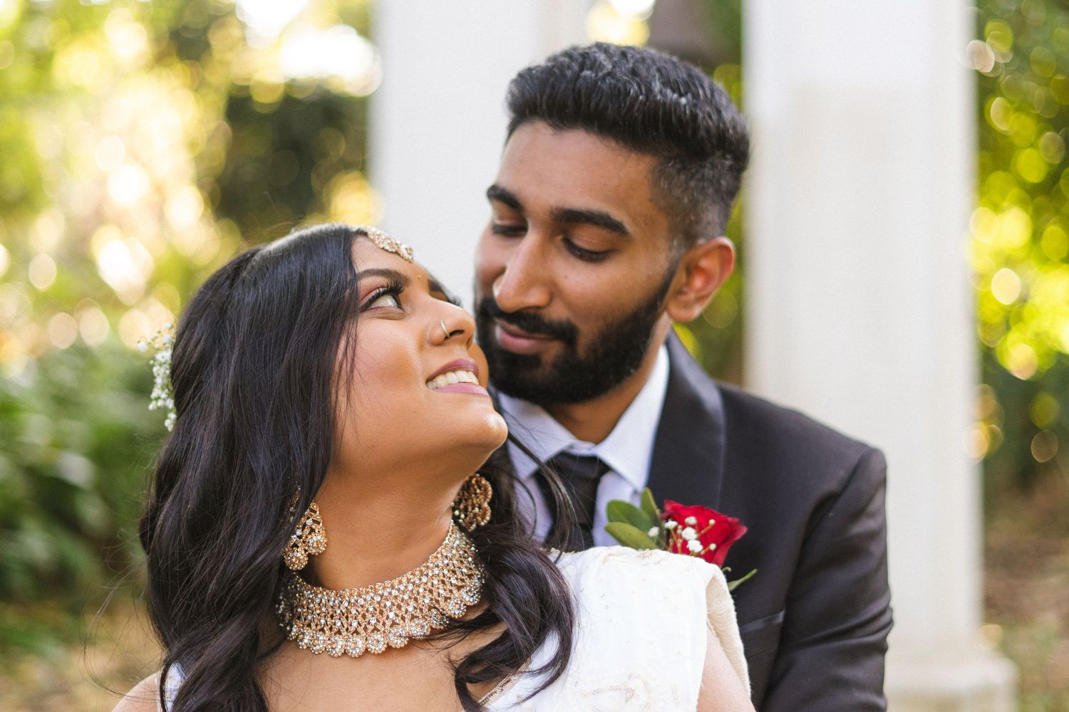 A couple on their wedding day, photo taken by Jordie Captures