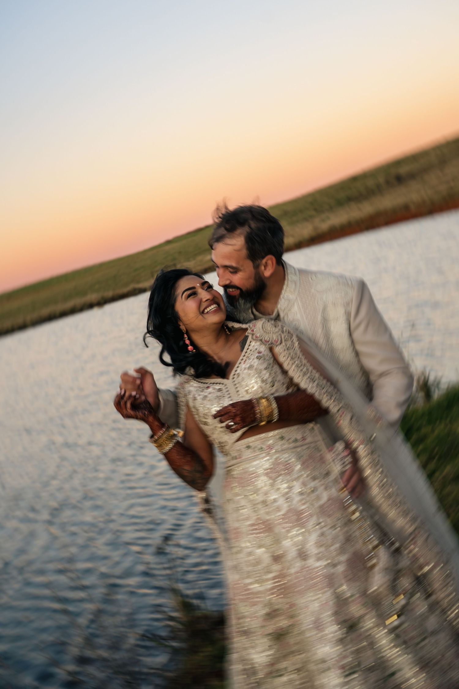 A couple on their wedding day, photo taken by Jordie Captures