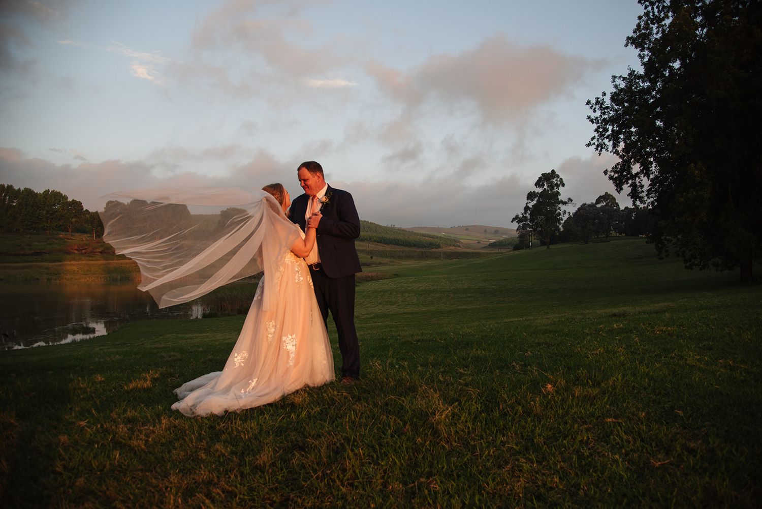 A couple on their wedding day, photo taken by Jordie Captures