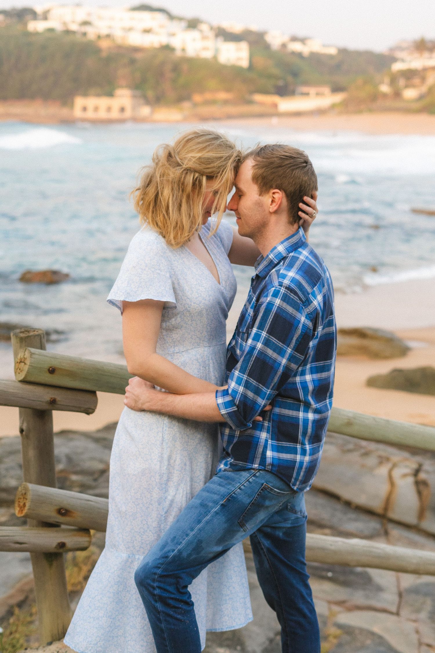 A couple on their engagement shoot, photo taken by Jordie Captures