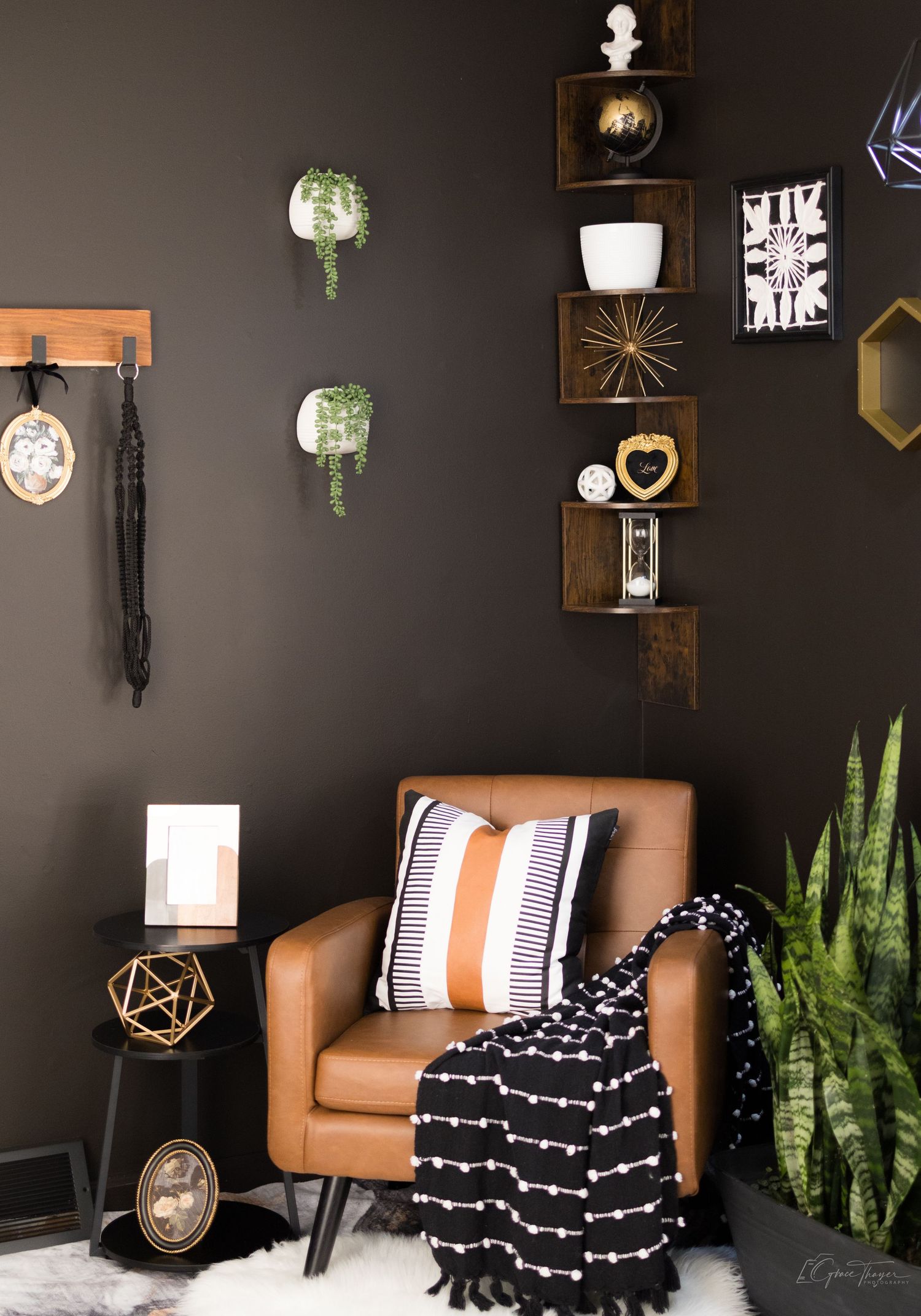 moody modern home photography studio
