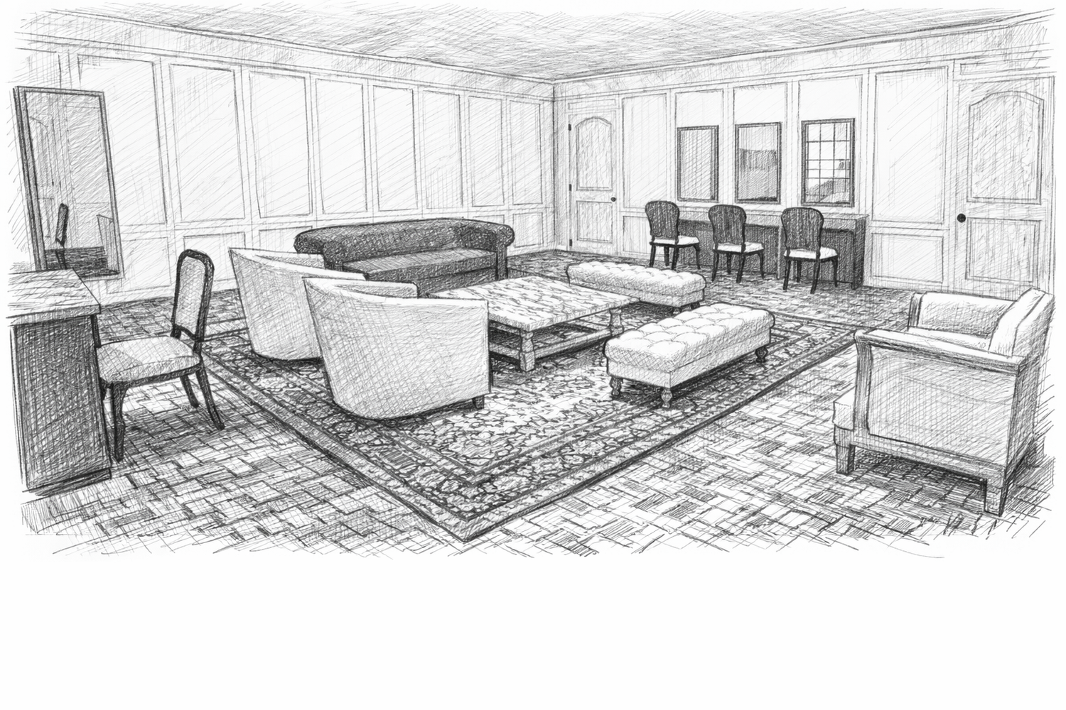 Bridal Suite Sketch