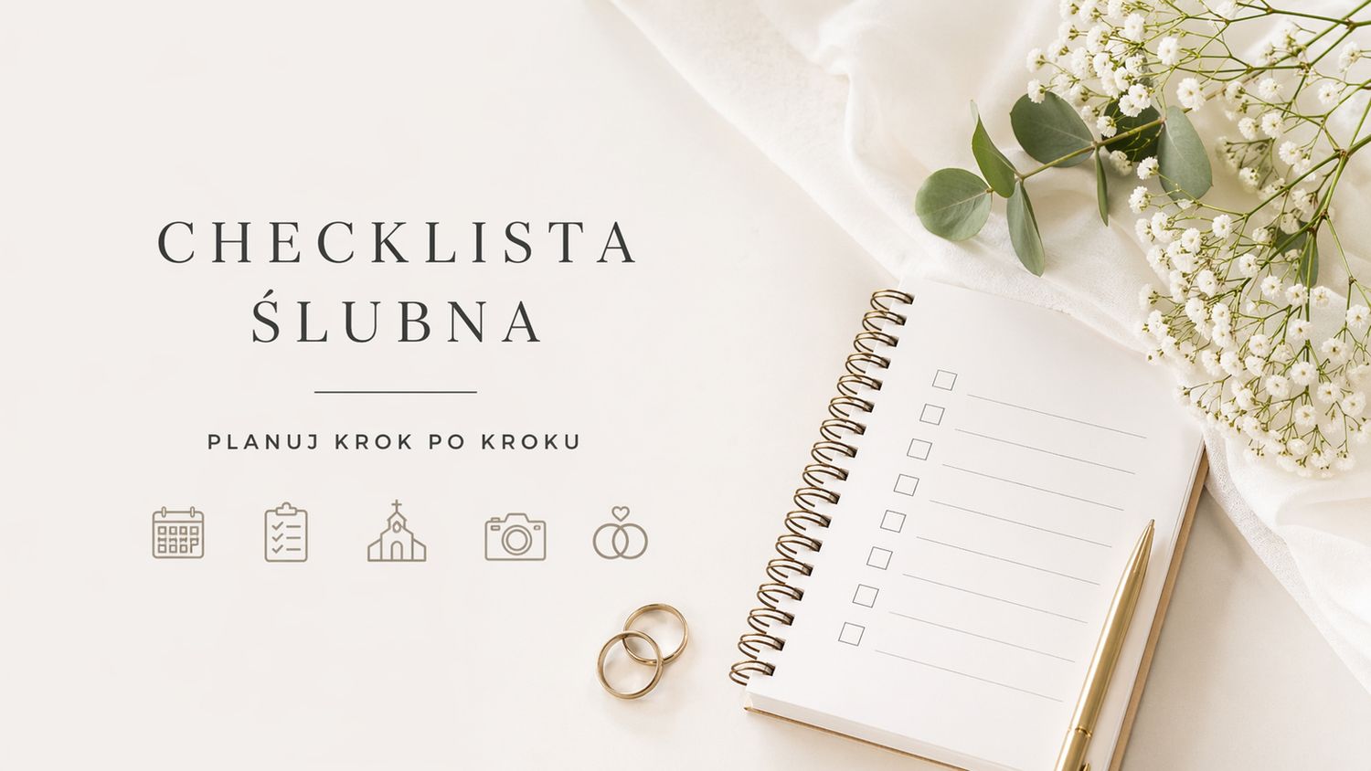Checklista ślubna - pełny plan przygotowań do ślubu
