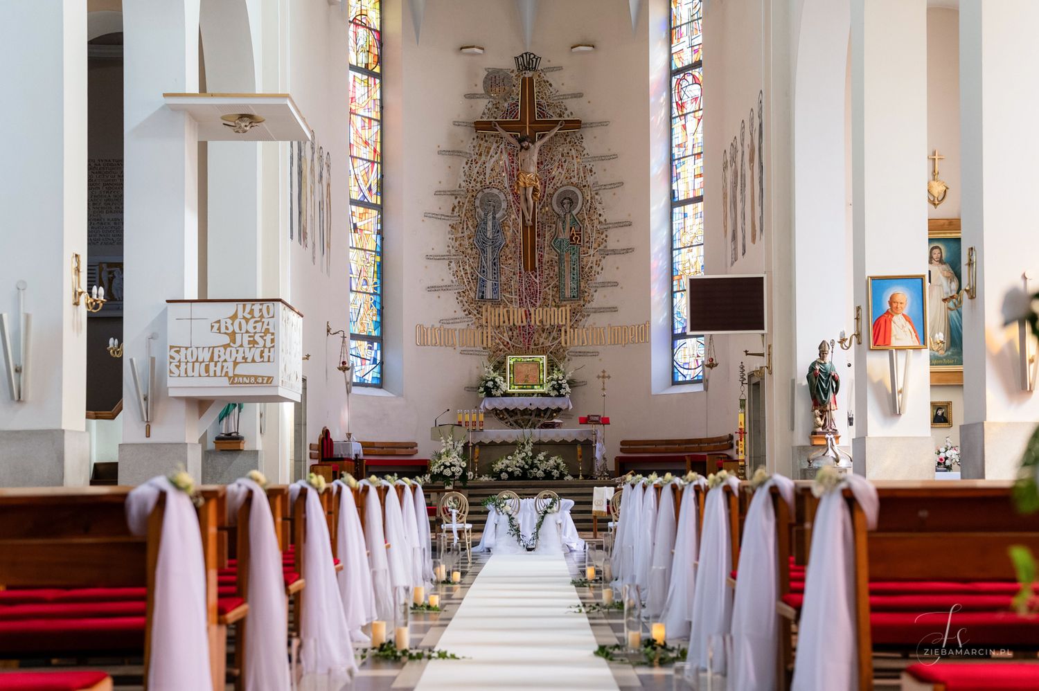 Przepiękne dekoracje ślubne, ceremonia ślubna Tarnów, fotograf Tarnów