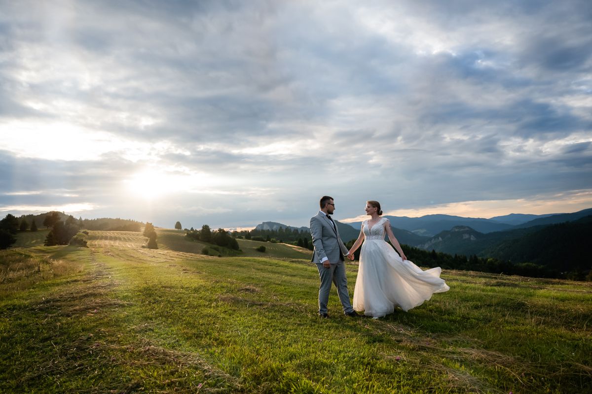 Zdjęcia ślubne w górach na Spiszu, fotograf ślubny Pieniny