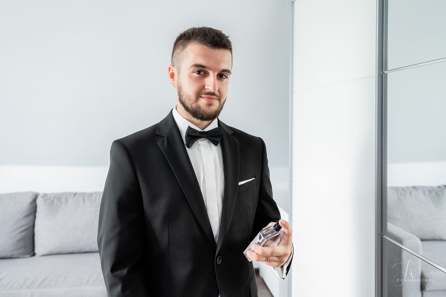 Pan młody w stylu glamour, wesele glamour Dębica
