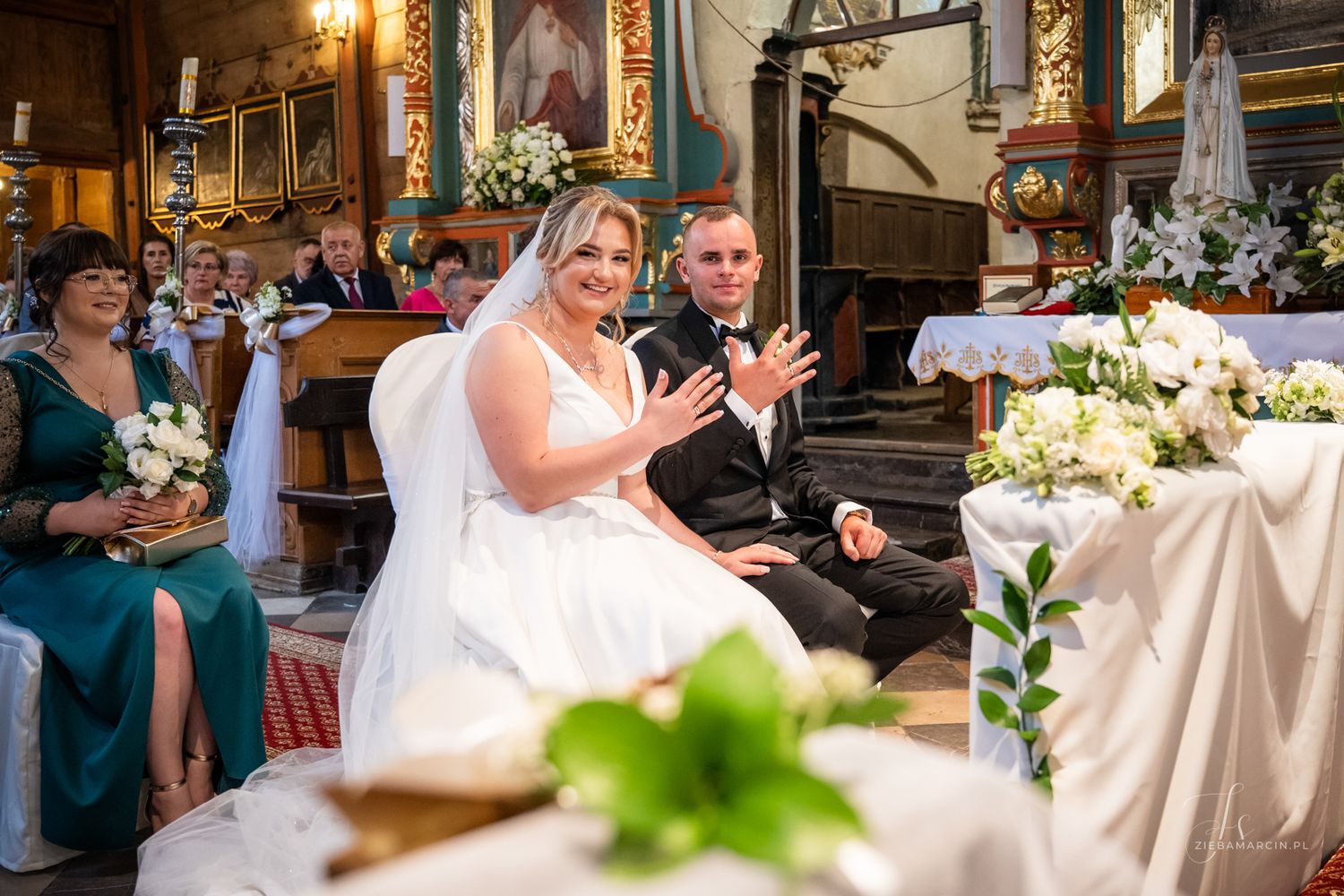 Jesteśmy małżeństwem, ceremonia ślubna Modlnica, fotograf ślubny Kraków