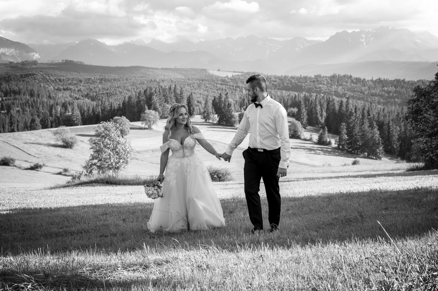Romantyczna sesja ślubna w górach, Podhale i Tatry