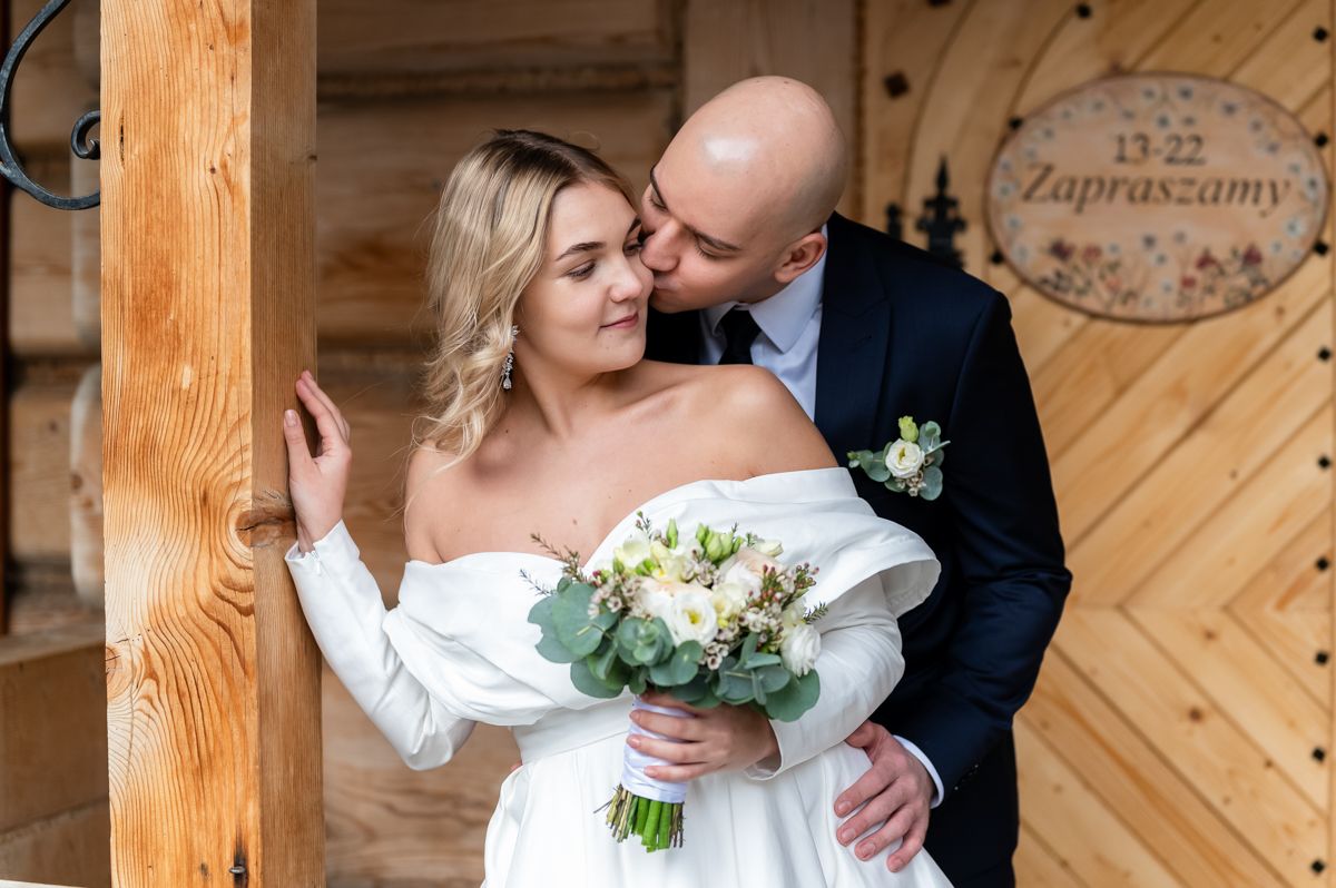 Krótka chwila tylko dla nich w dniu ślubu, reportaż ślubny Zakopane