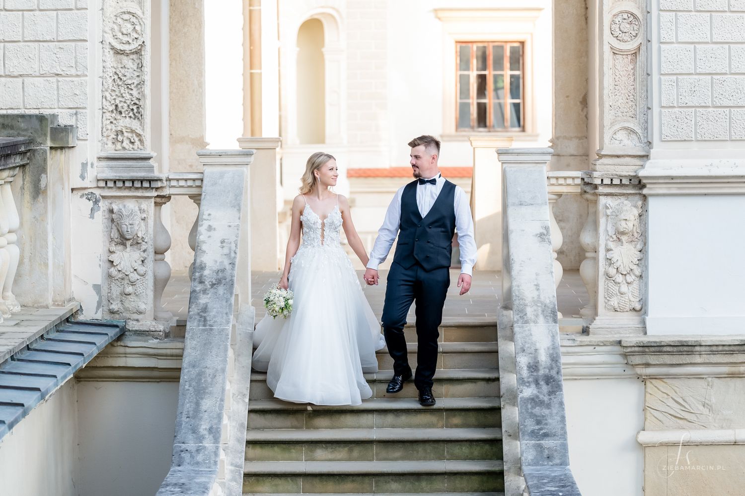 Plener ślubny na zamku, fotograf ślubny Przemyśl