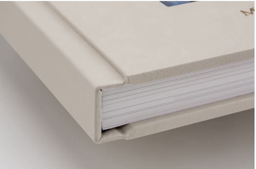 Modern square spine photo album with sleek design, showcasing durability and contemporary style