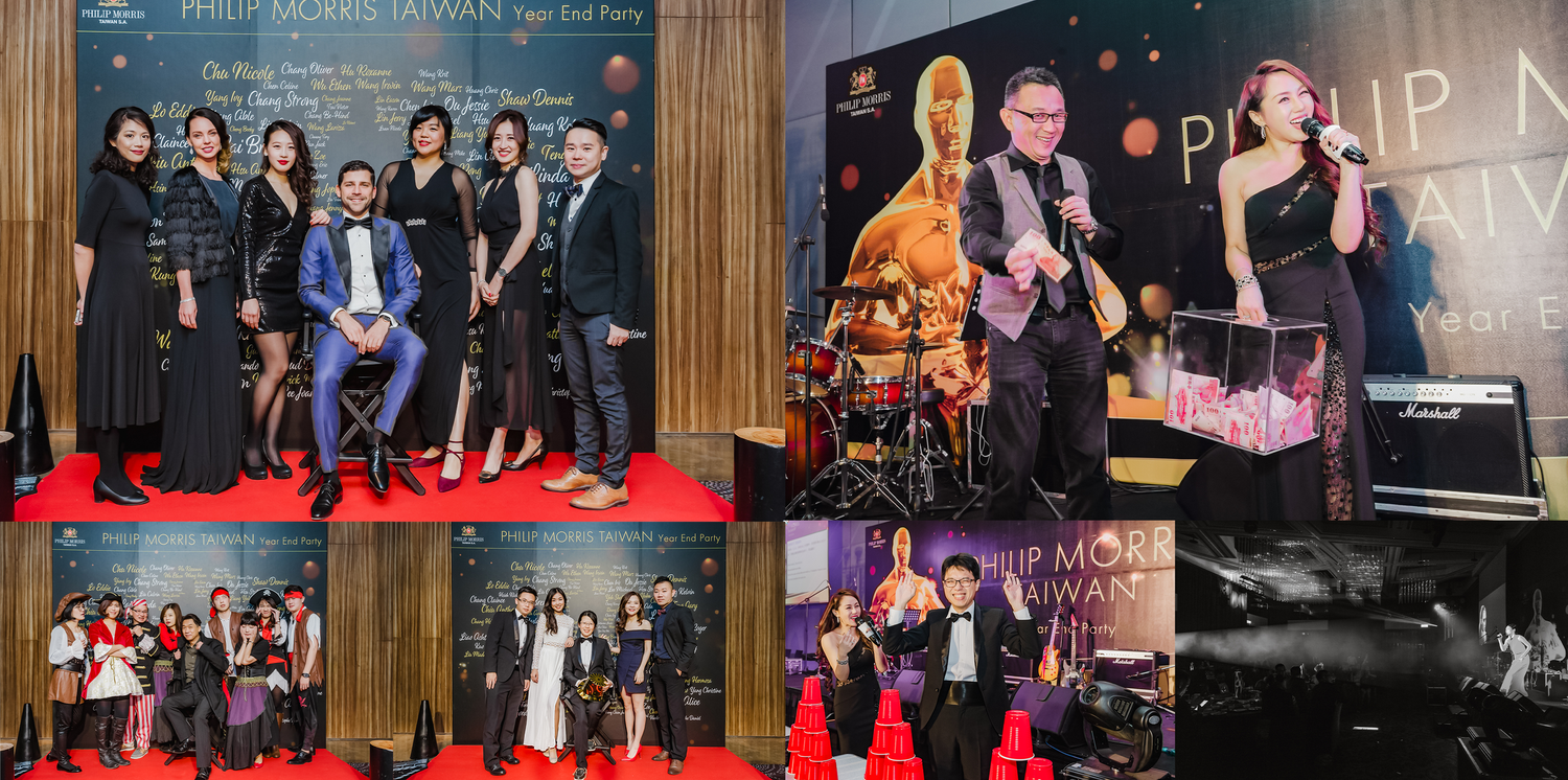 Formal event with red carpet featuring entertainment industry professionals.
