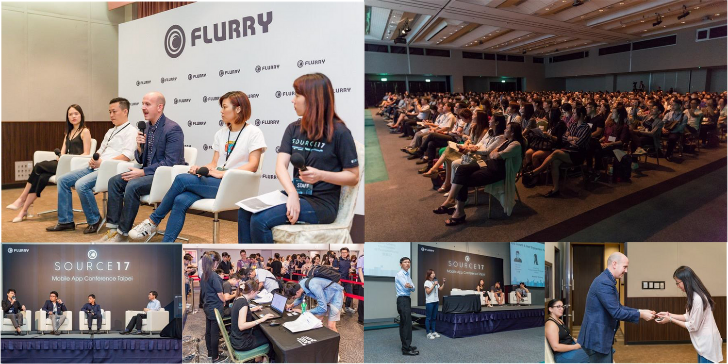 Conference and seminar scenes showing panel discussions and audience engagement at a business event.