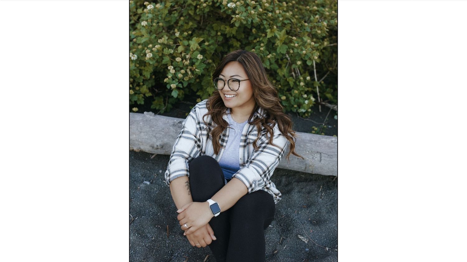 Professional photography portfolio page featuring casual outdoor portrait sessions.