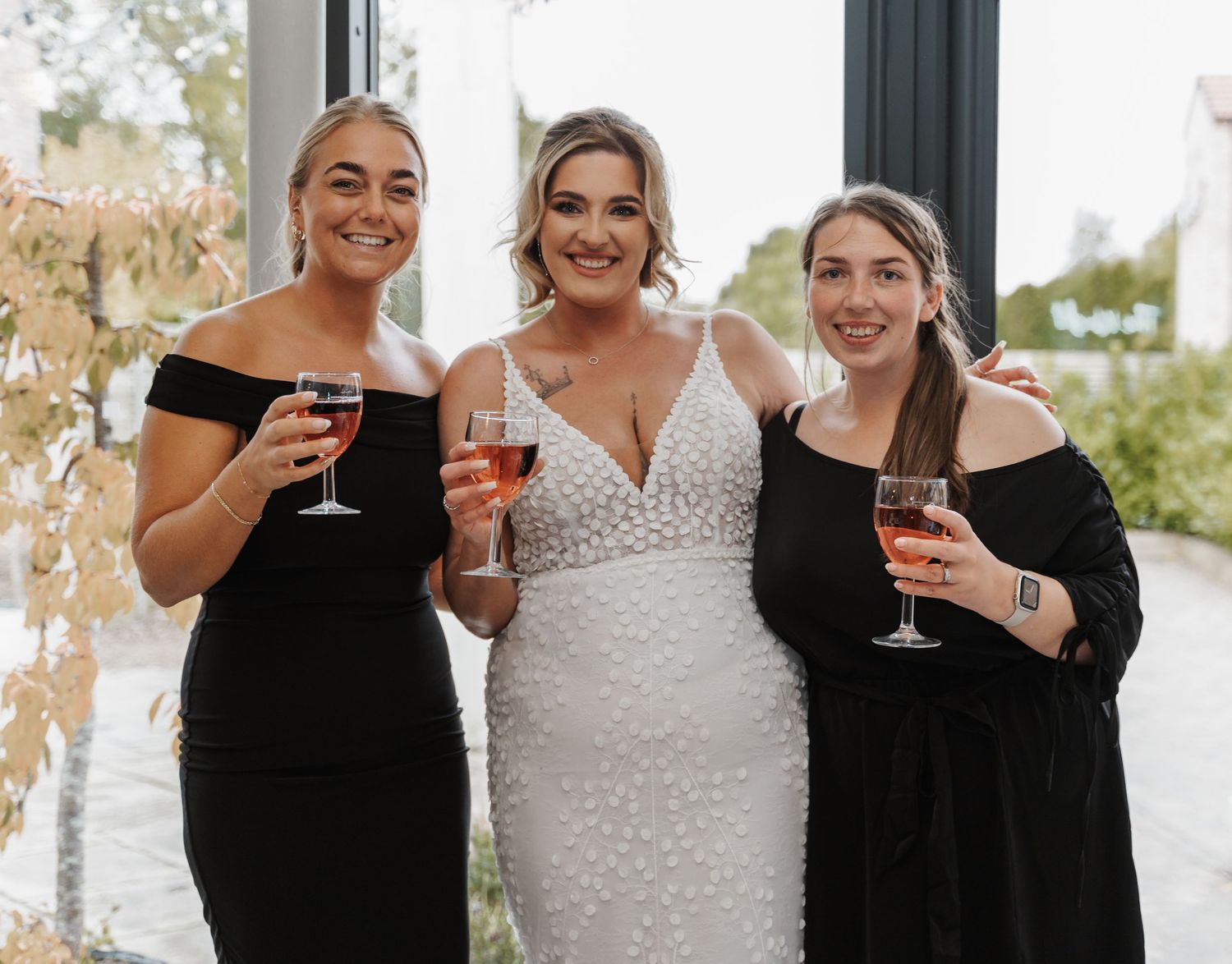 Bride and her friends at Lazaat hotel Cottingham