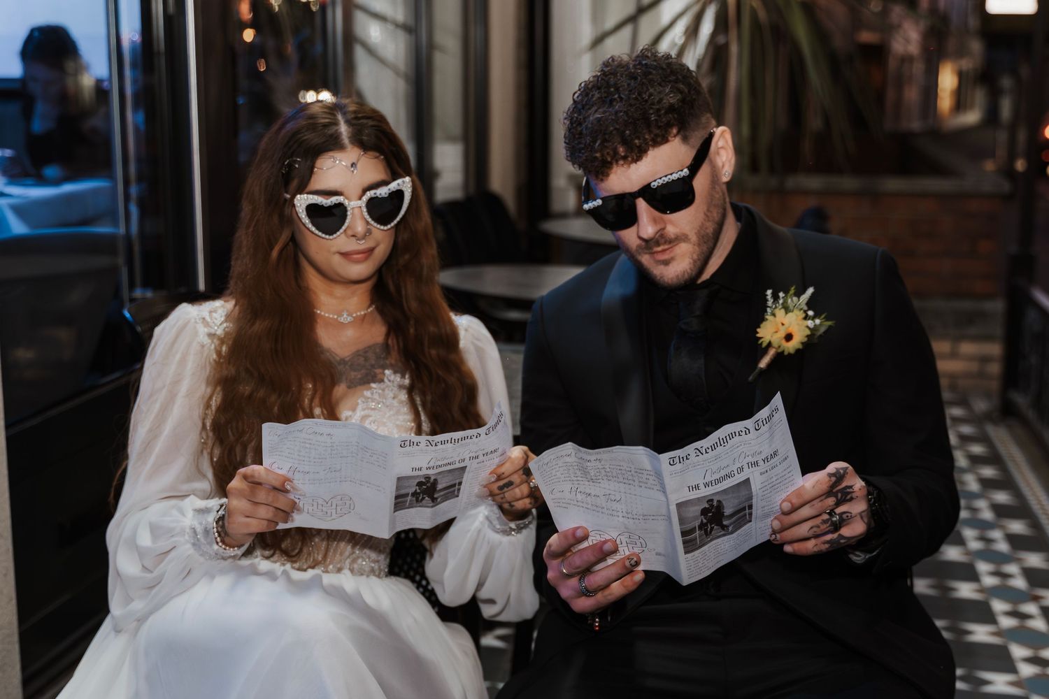 Couple During their wedding, taken by a wedding photographer in Hornsea east Yorkshire