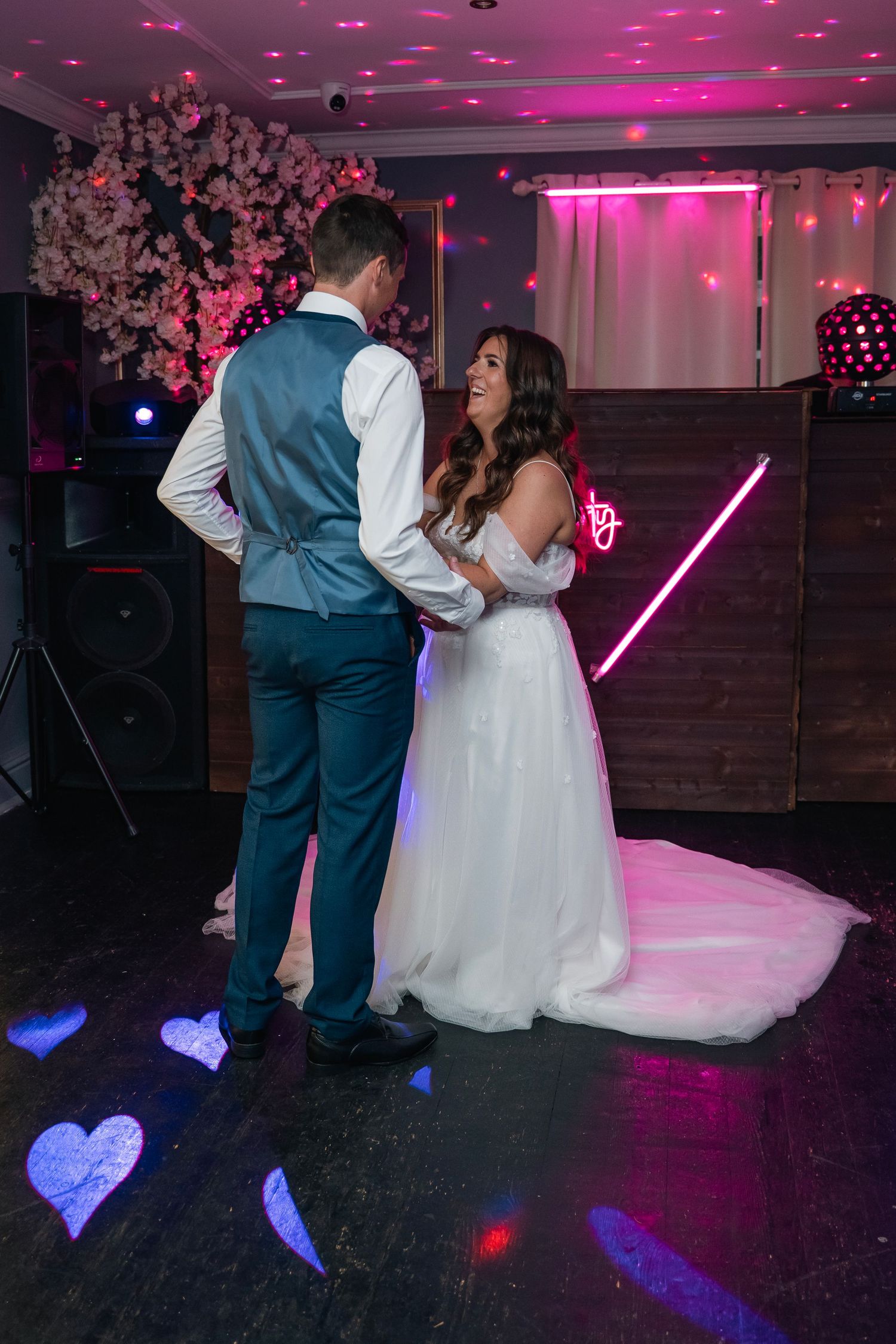 Bride and grooms first dance at The Gardeners Country inn, captured by a documentary wedding photographer in East Yorkshire