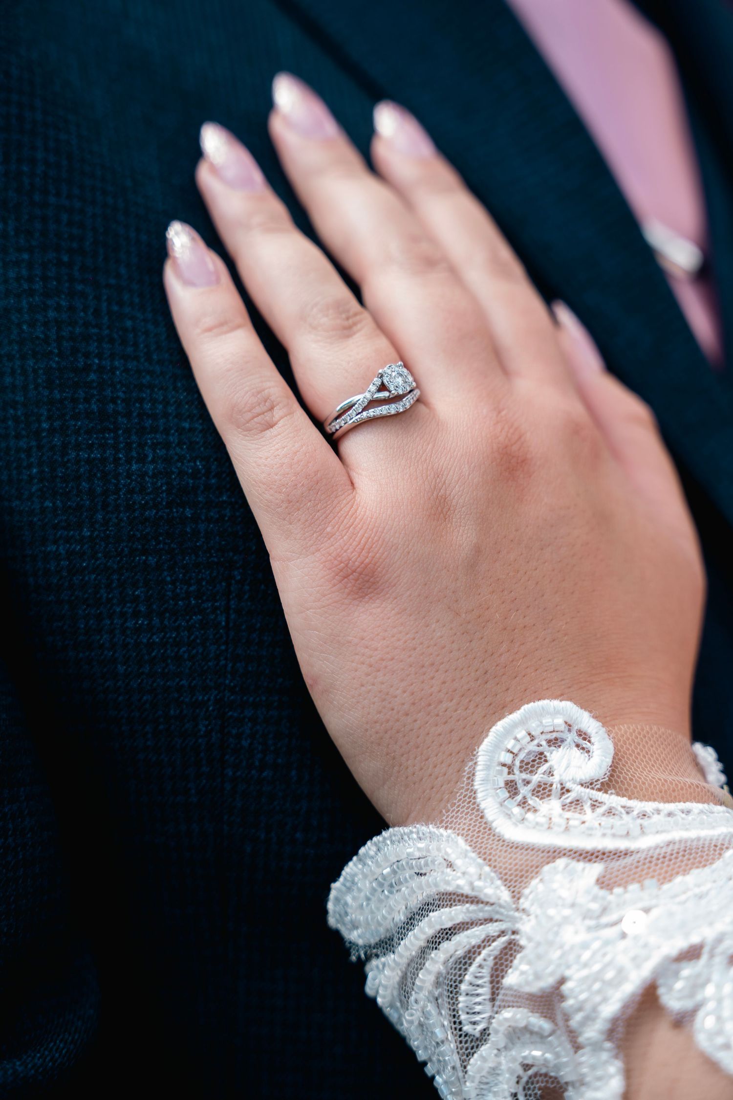 Brides ring, captured by a Beverley Wedding Photographer