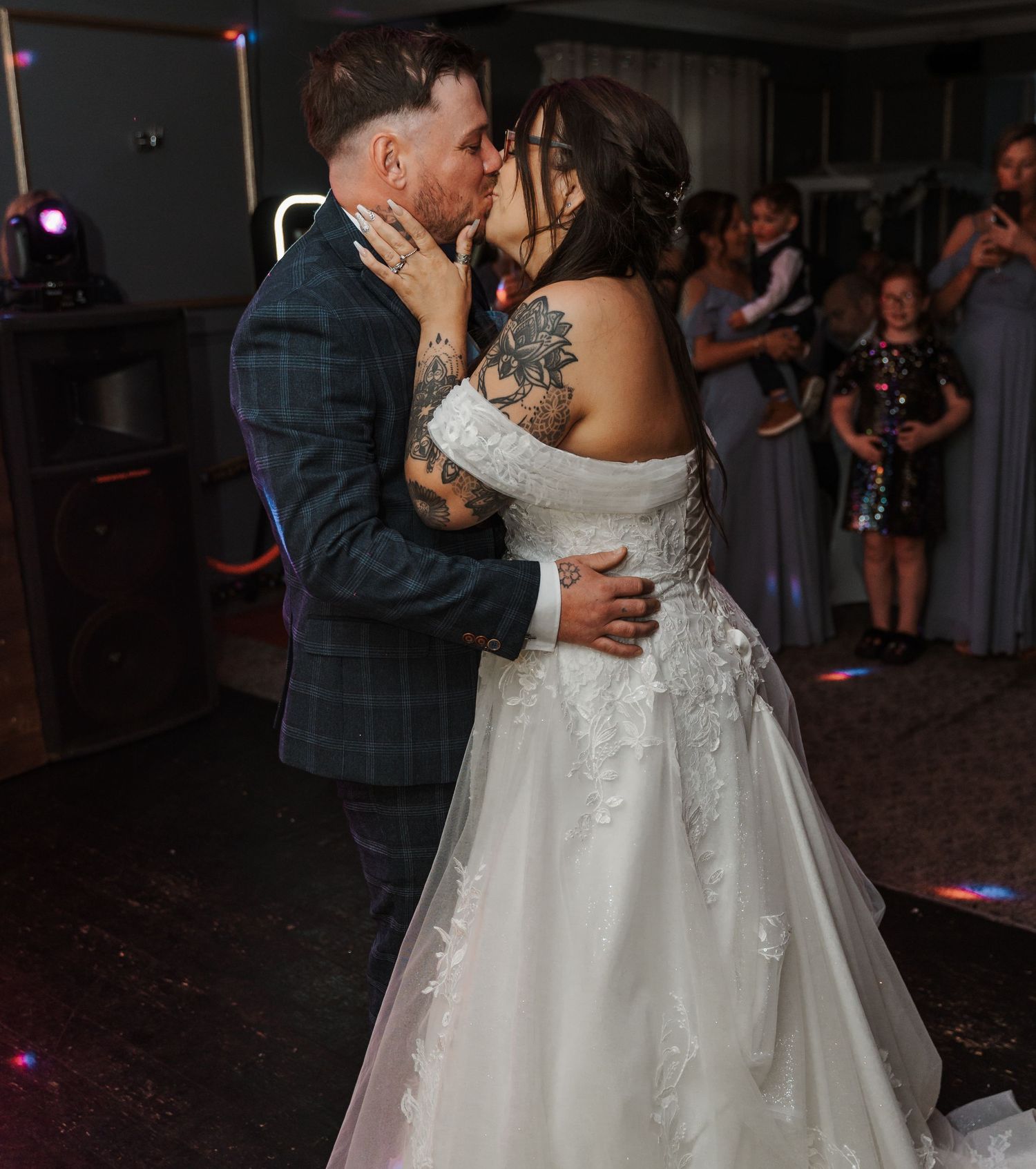 First dance at the Gardeners country inn, captured by a candid East Yorkshire wedding Photographer