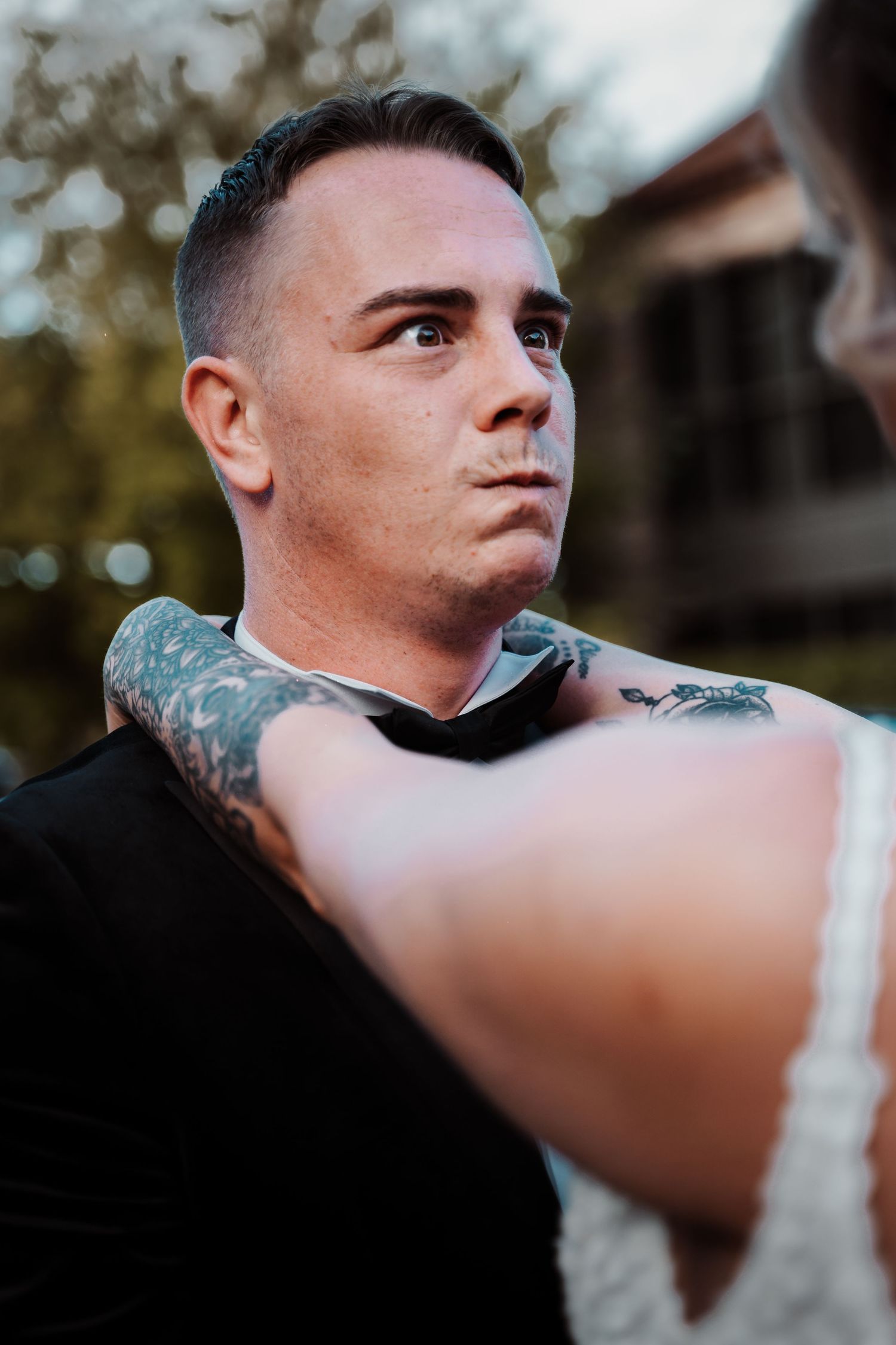 Relaxed groom making his bride laugh at Lazaat Hotel – captured by Hull wedding photographer